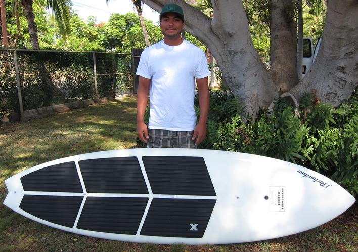 Isaiah with new 8'5"